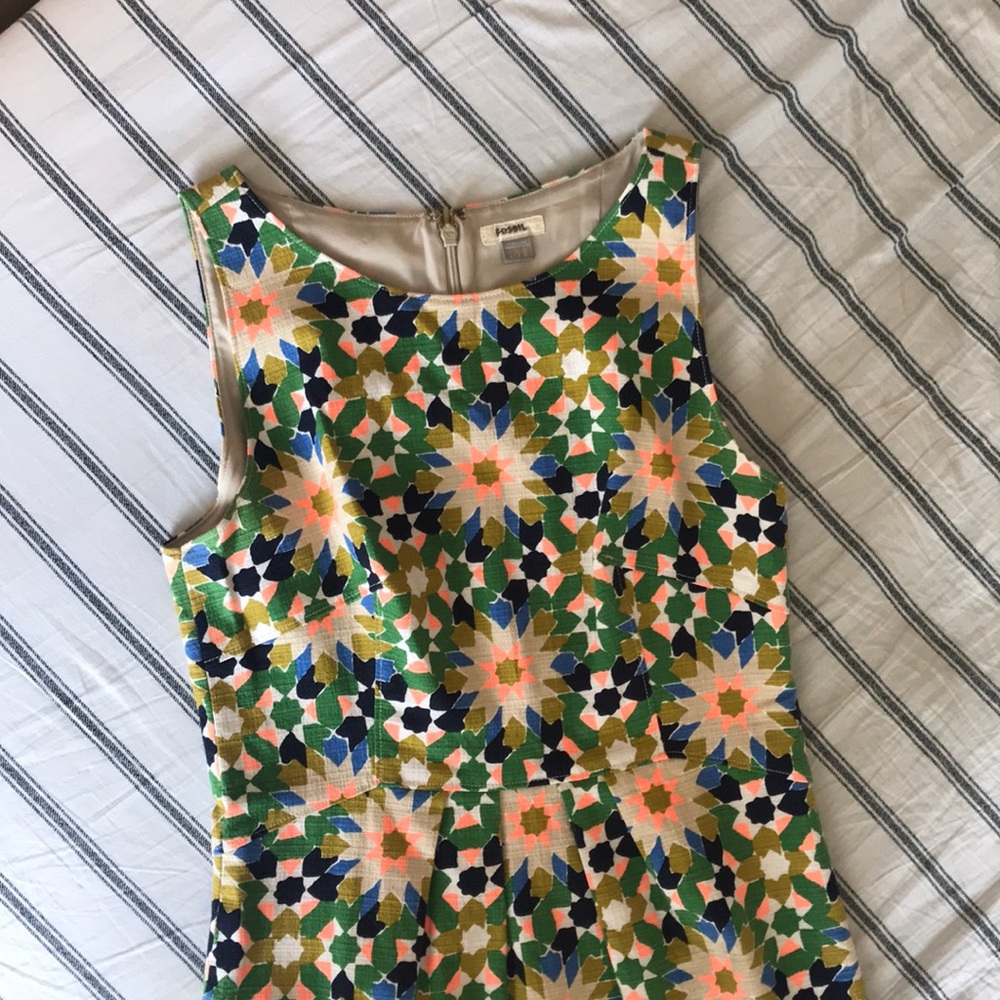 Fossil Dress with COOLEST kaleidoscope pattern!